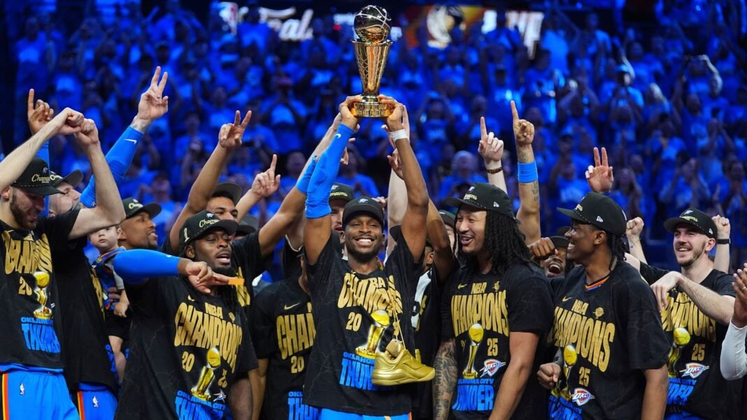 NBA Finals: Oklahoma City Thunder cap incredible season by beating Indiana Pacers in Game 7 to win title