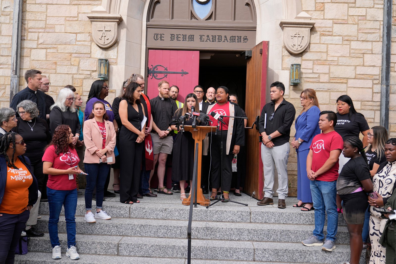 Jennifer Vasquez sura speaking at news conference in Nashville