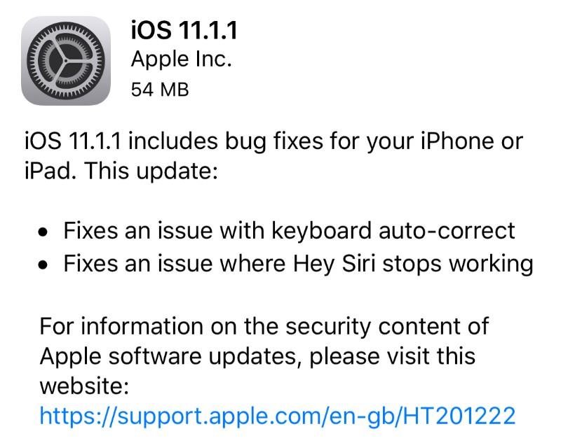 Apple Device Running Latest IOS Update