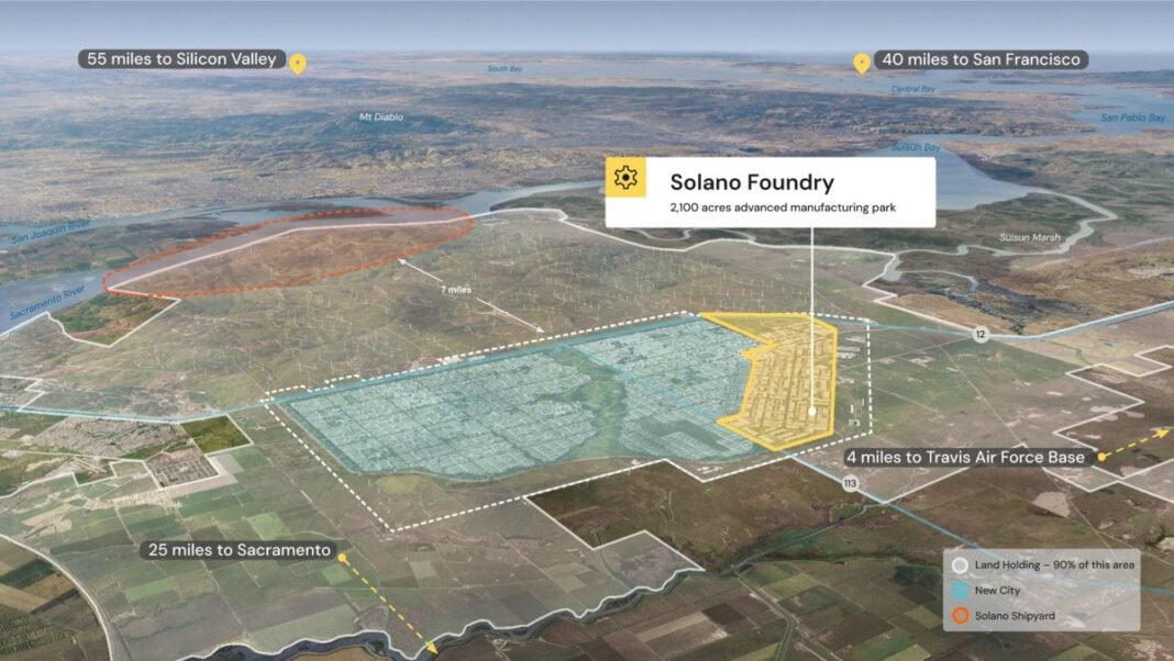 California Forever Launches Groundbreaking Tech Manufacturing Park in Futuristic ‘Utopian’ City