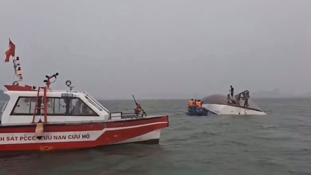 Tour boat in Vietnam capsizes during storm, killing over 30 people