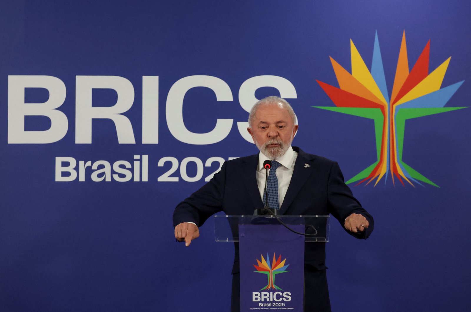President Lula addressing BRICS 2025 conference