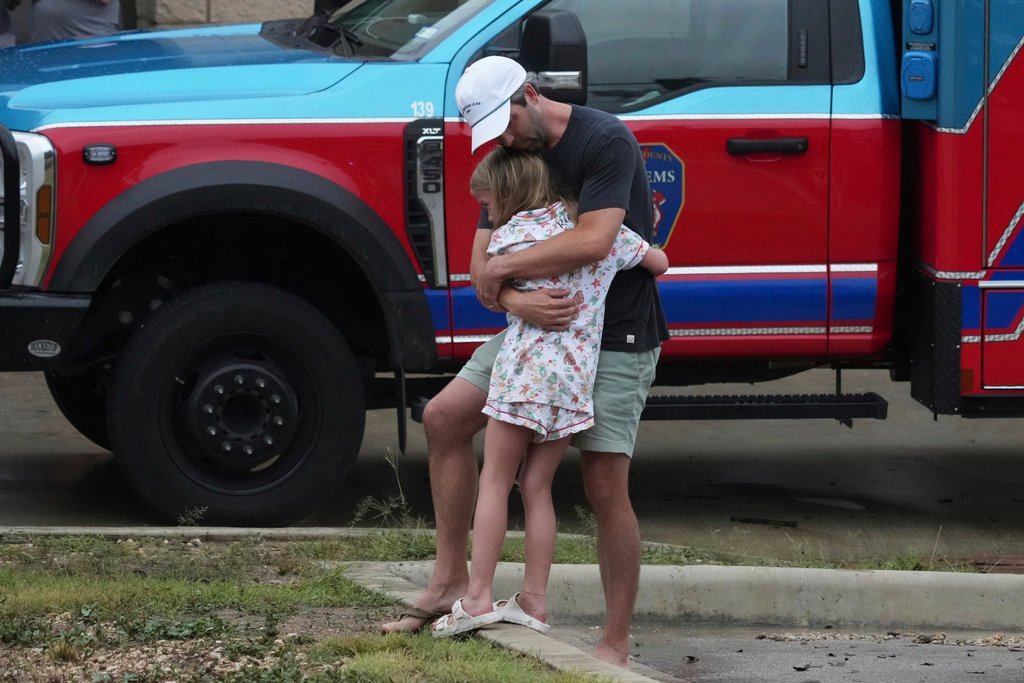 families reunited after Texas flash floods