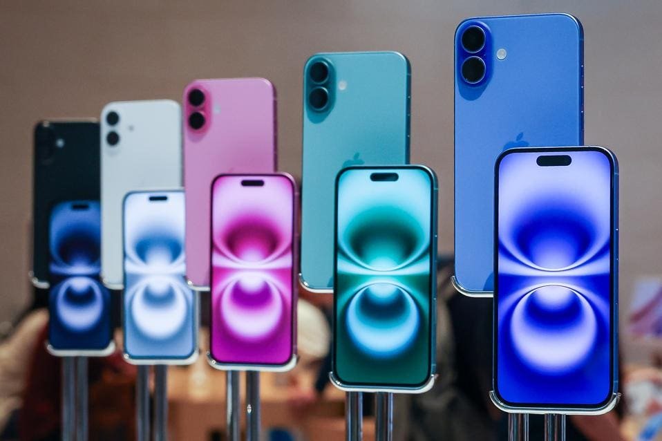 Lineup of latest Apple smartphones