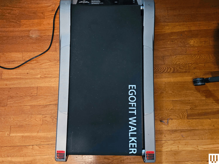 Egofit walker Pro M1 treadmill overhead view