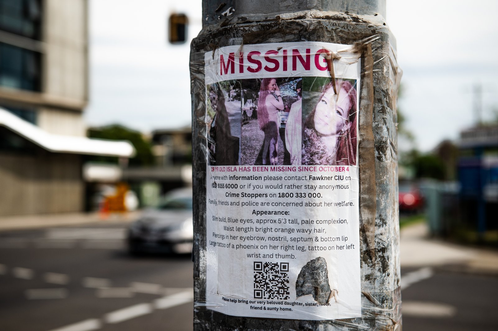 Missing poster for Isla Bell