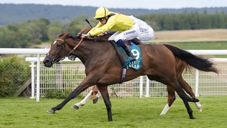 Waardah ridden by Callum Rodriguez winning Lillie Langtry