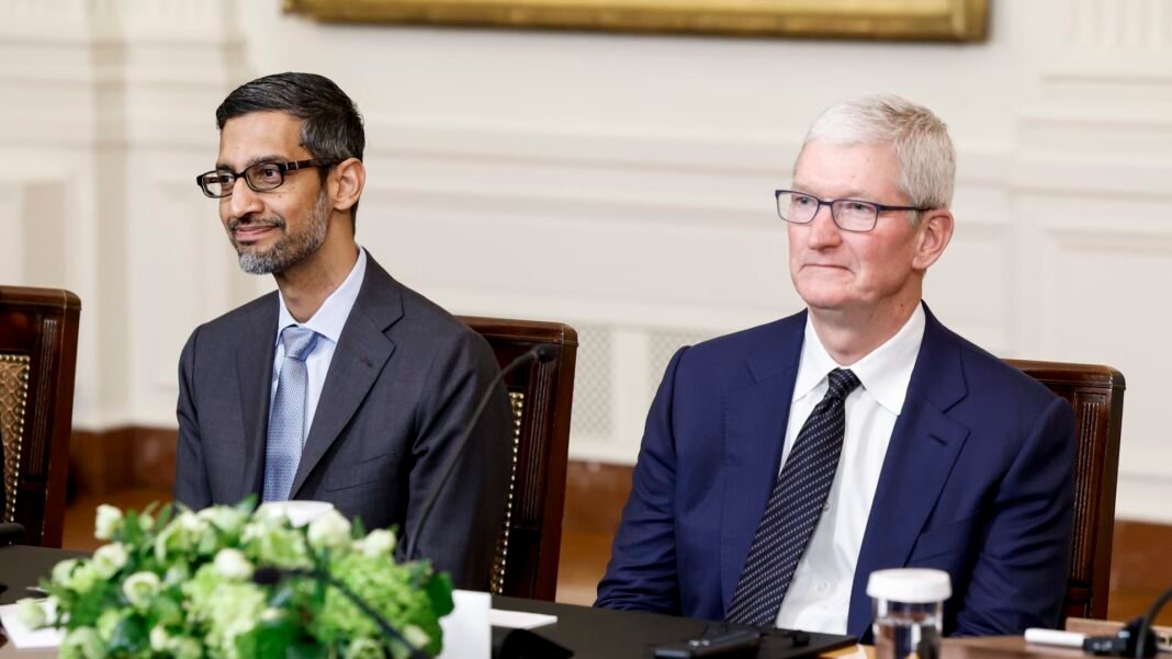 Apple shares rise after judge rules Google can continue preload deals in antitrust case