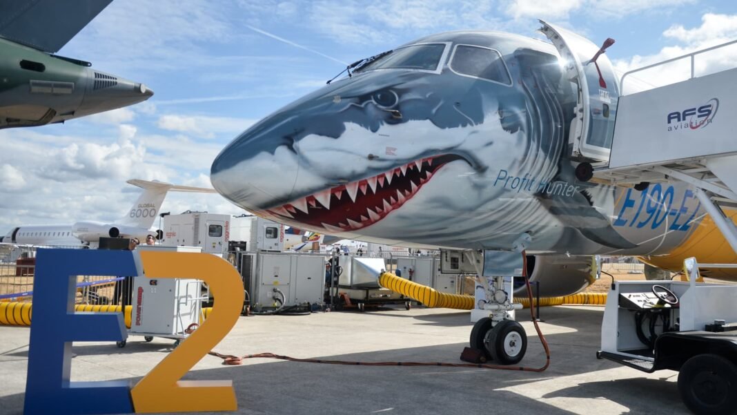 Brazil’s Embraer lands first U.S. order for E2 jets with Avelo Airlines buying 50 planes