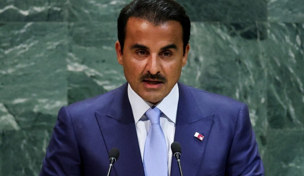 Qatari Emir Unleashes Fiery Rebuke Against Israel at UN General Assembly
