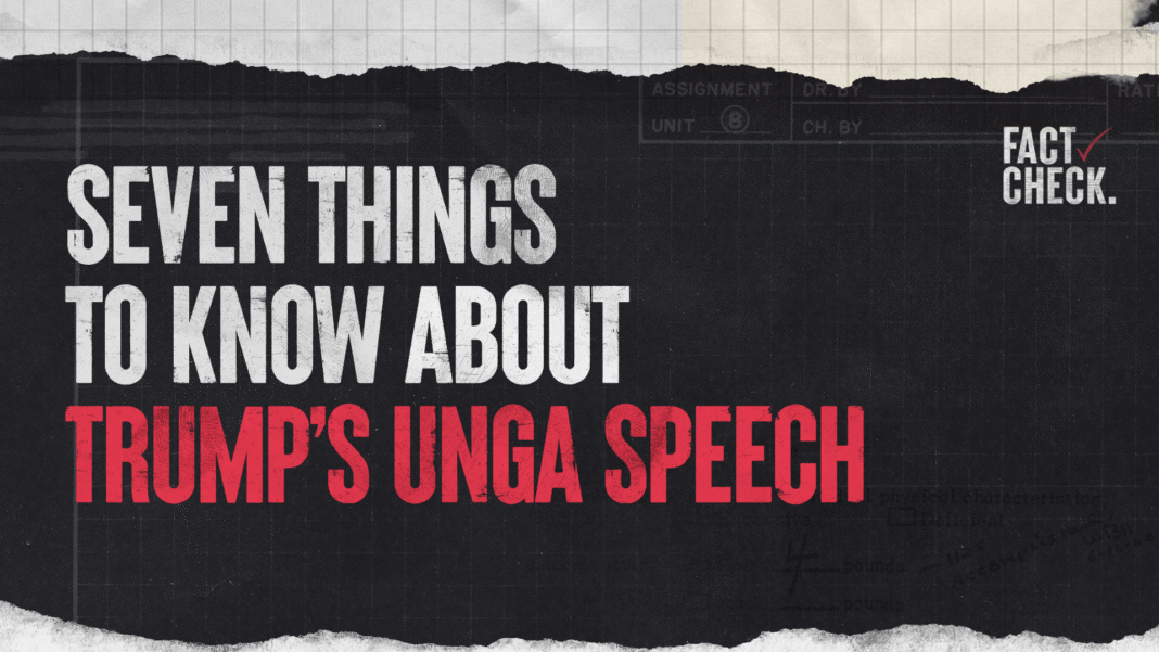 Seven things to know about Trump’s UNGA speech
