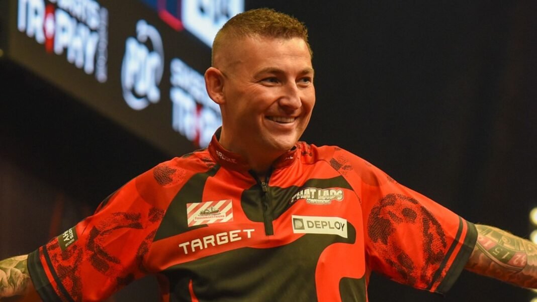 German Darts Championship: Nathan Aspinall, Raymond van Barneveld progress to second round