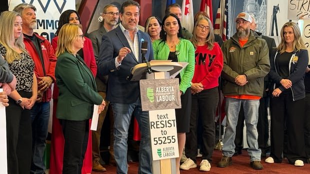 Alberta labour leaders gauge interest in general strike after suspension of teachers’ bargaining rights