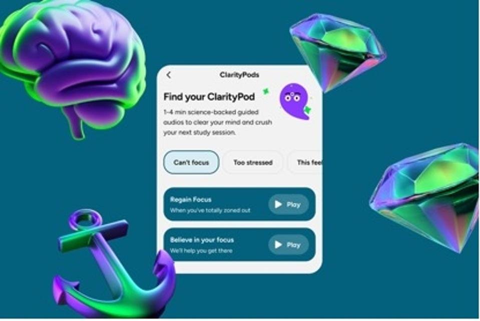Student using Brainly with mindfulness support