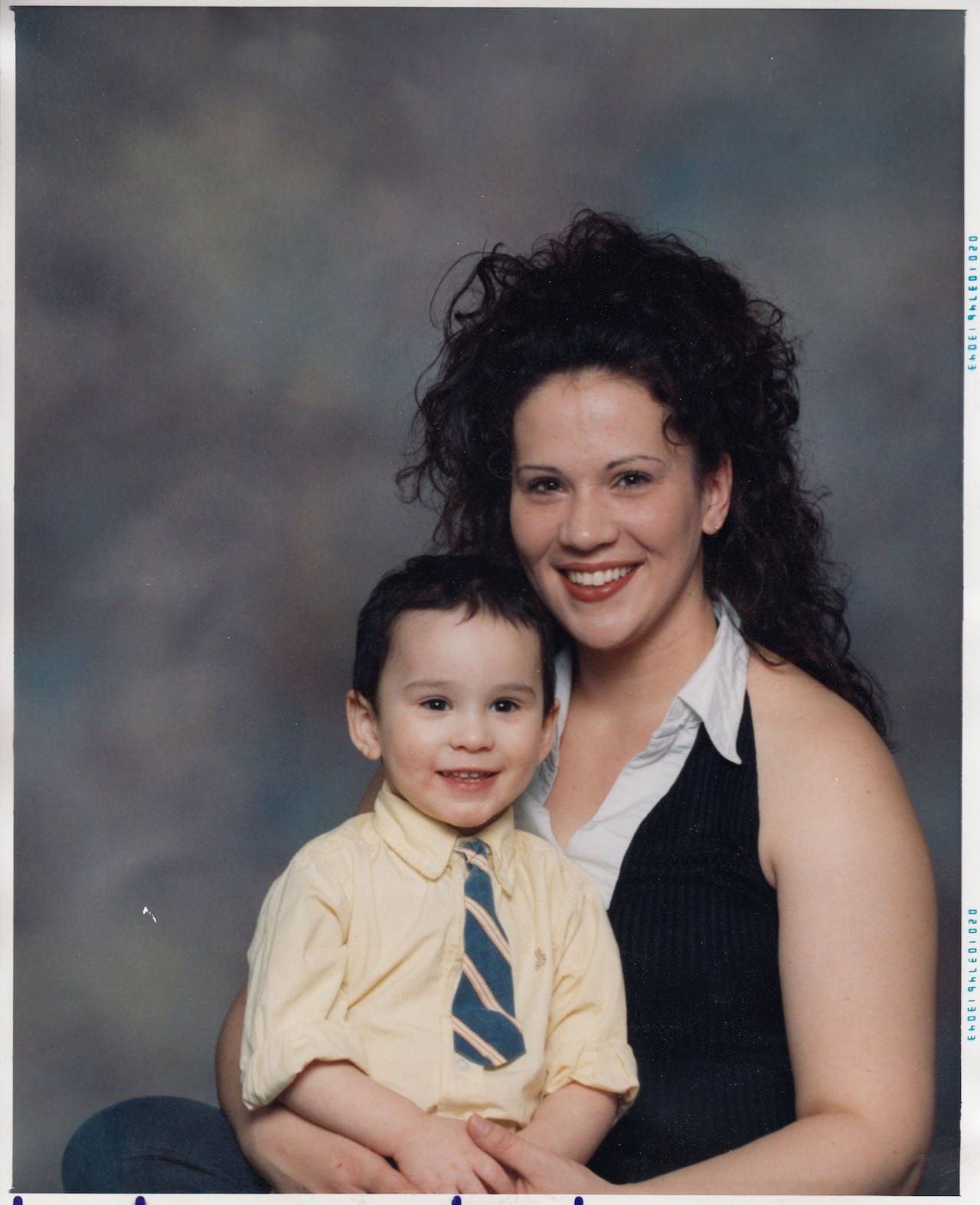 Kelly Schmidt holding her son Nolan