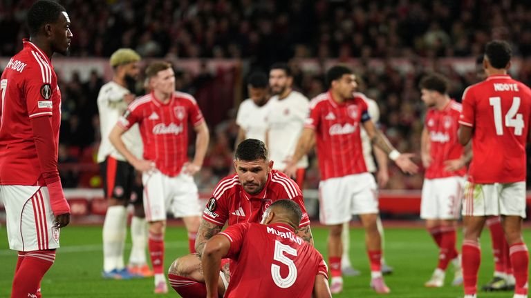 Injury setback during UEFA Europa League match