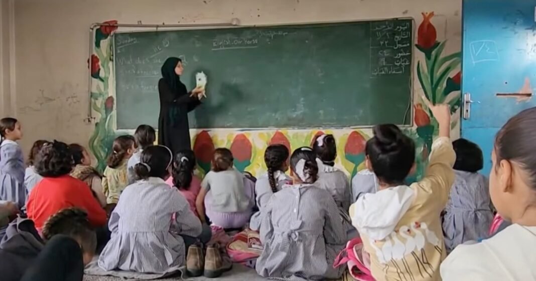 From Classrooms to Safe Havens: Inside Gaza’s UNRWA Schools Transforming into Lifelines by Night