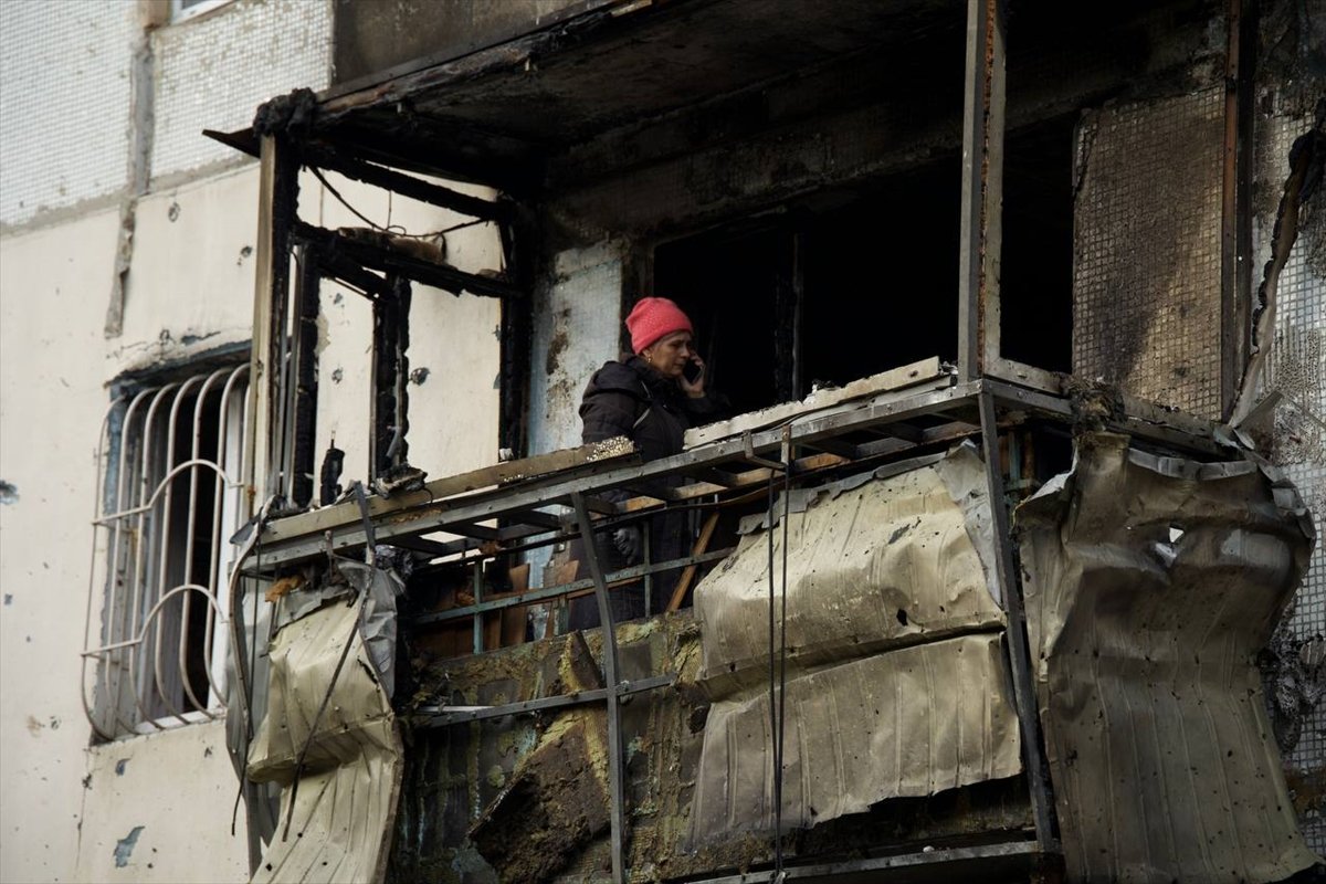 Damage visible on apartment buildings after russian drone strikes hit dnipropetrovsk residential neighborhoods