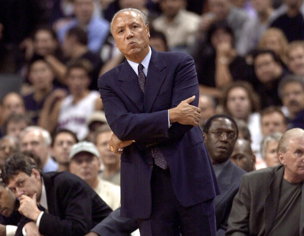 Lenny Wilkens coaching during early seasons with Toronto Raptors