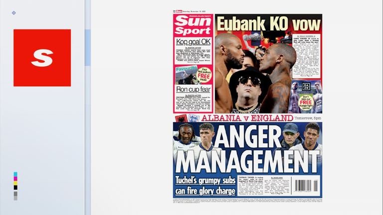 Back page of The Sun