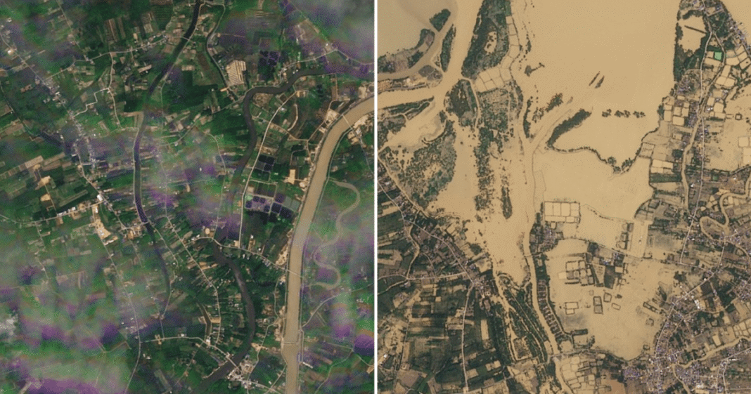 Breathtaking Satellite Images Unveil the Heartbreaking Devastation of Asia’s Floods