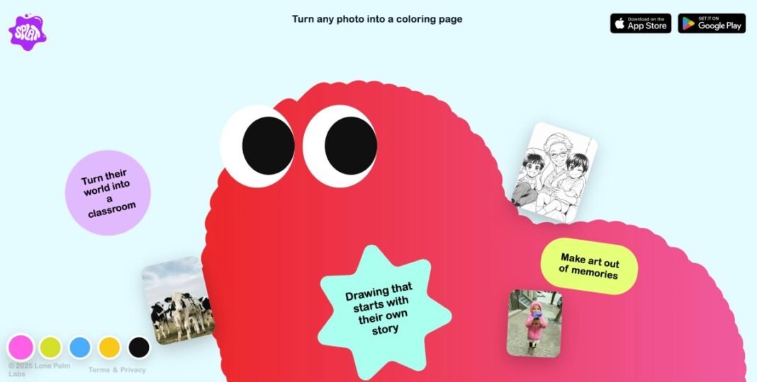 Turn Your Photos into Playful Coloring Adventures for Kids with Splat’s AI Magic!