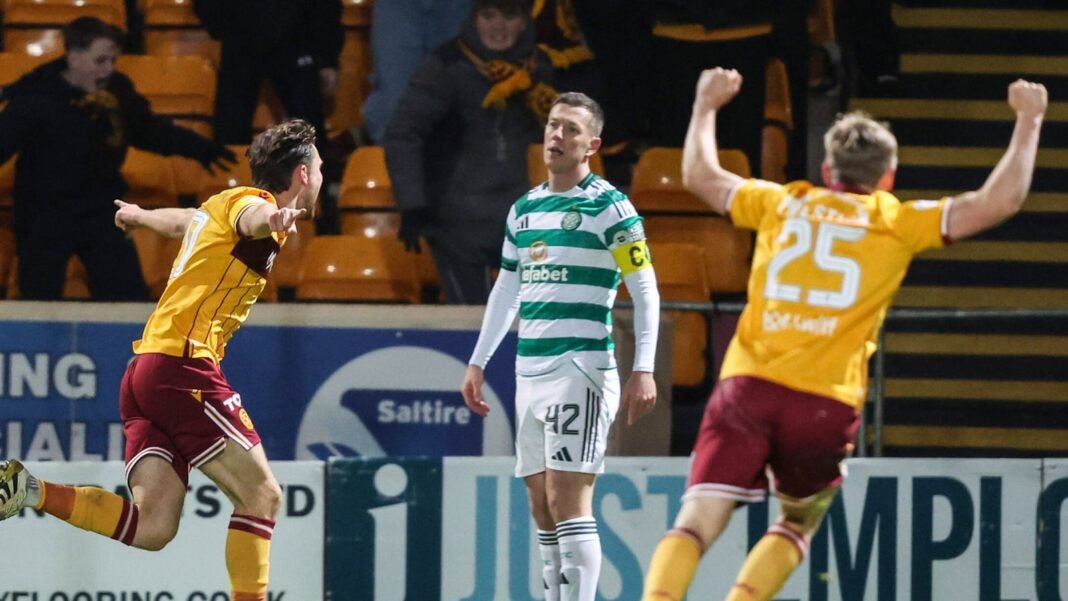 Motherwell Stun Celtic with 2-0 Victory at Fir Park, Crushing Hoops’ Hopes of Catching Hearts