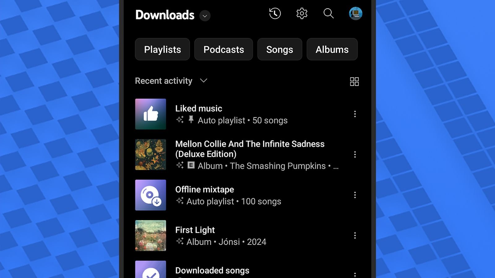 Person watching pre-downloaded video offline on smartphone