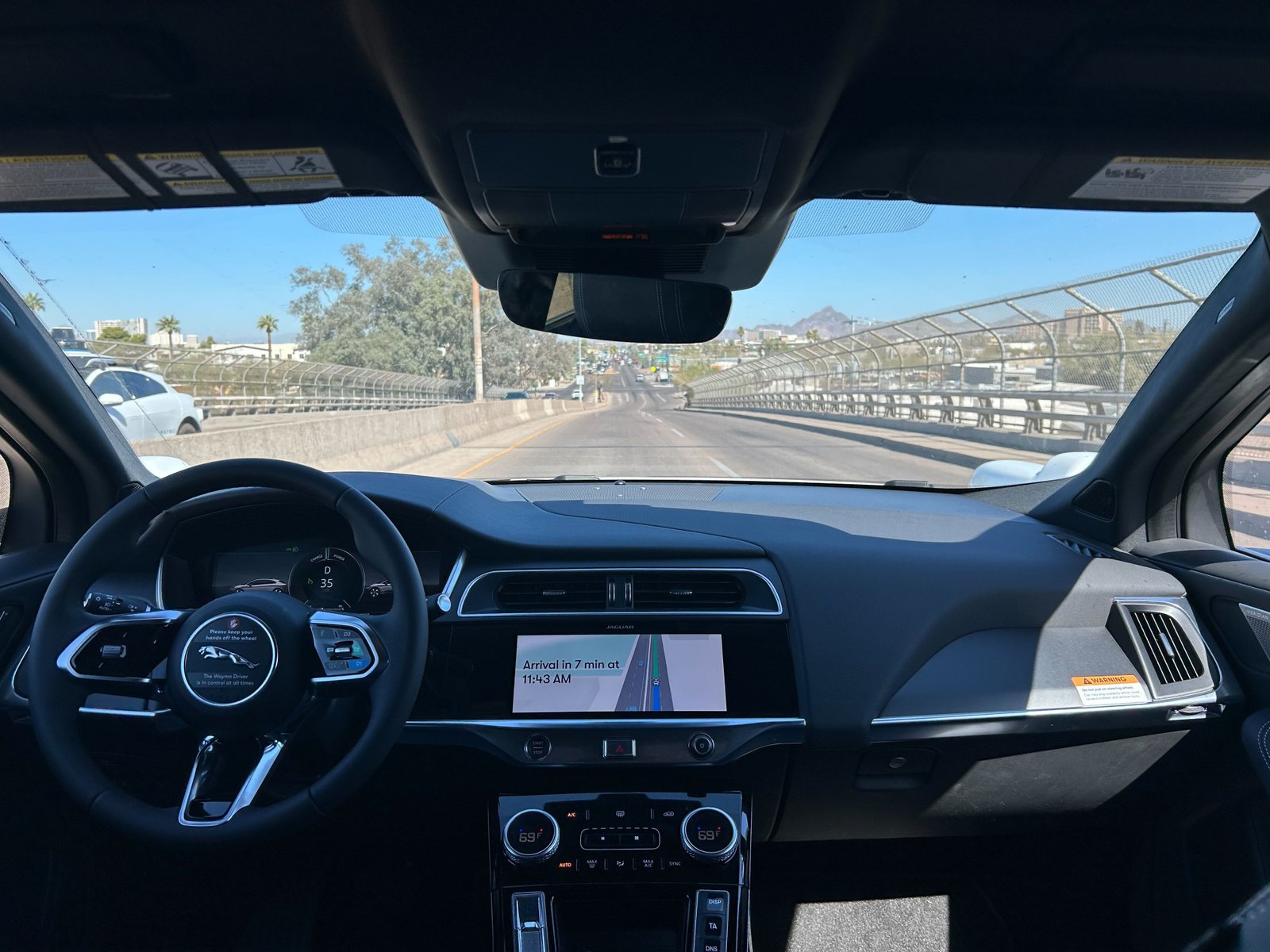 Waymo's driverless taxi operating on city streets