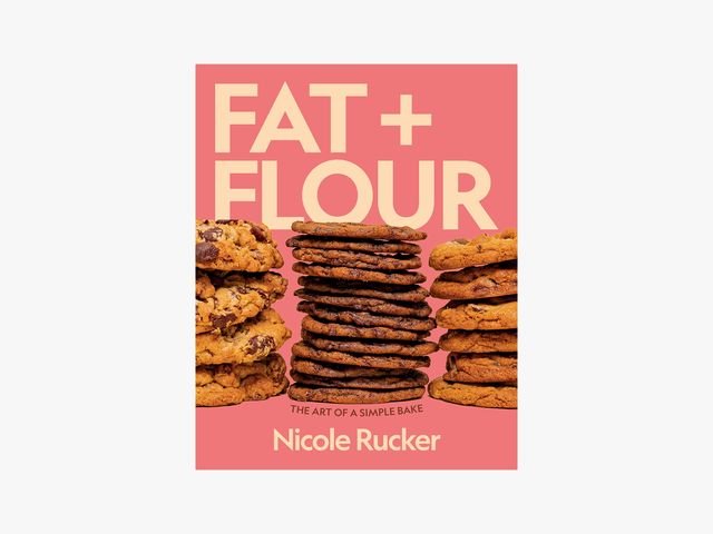 Cover of Fat And Flour cookbook showing 3 stacks of cookies