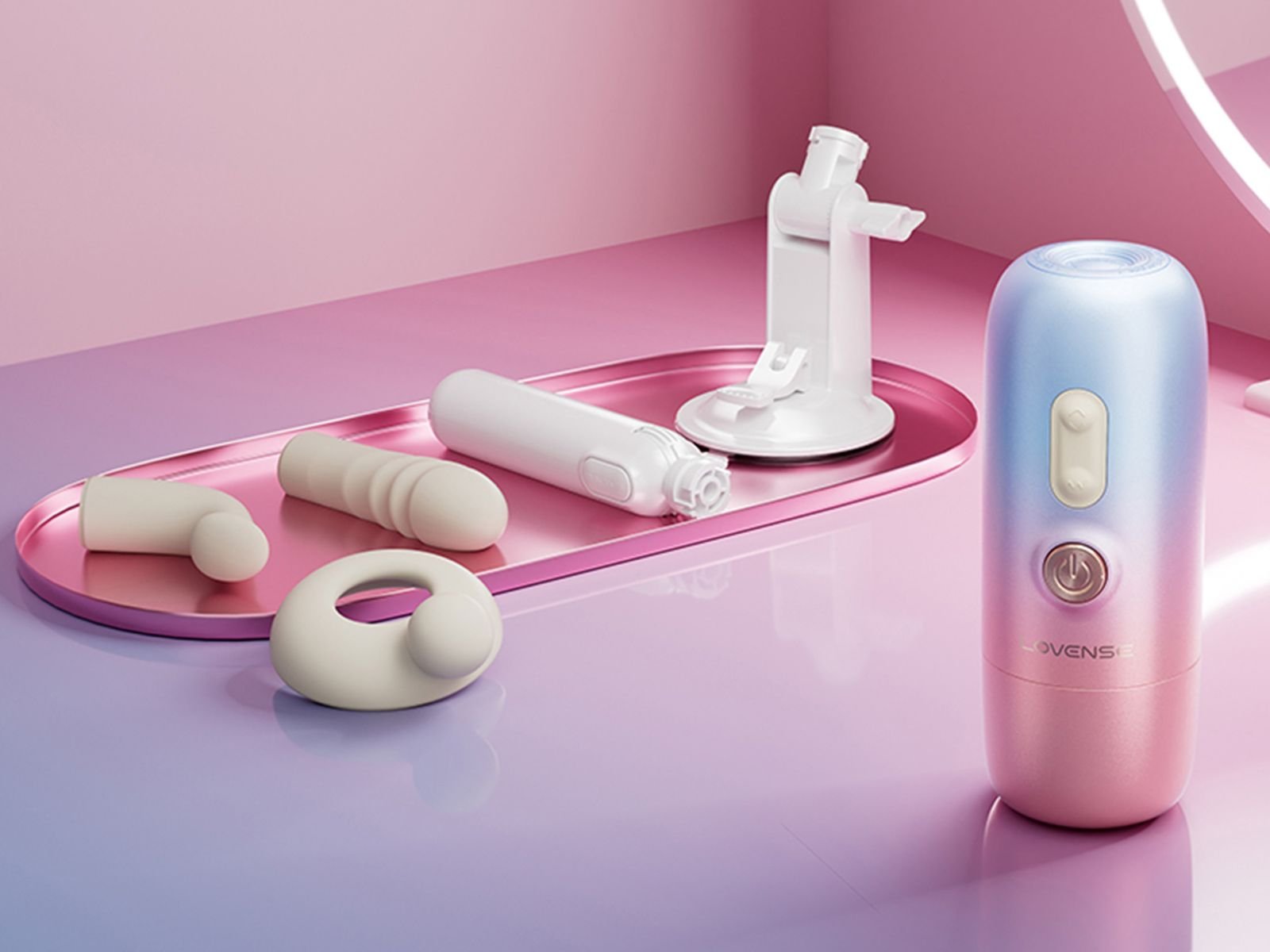 Spinel vibrator featuring multiple interchangeable attachments