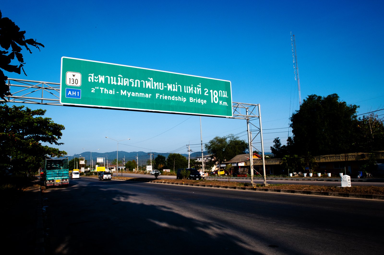 Thai-Myanmar Friendship Bridge connecting both countries