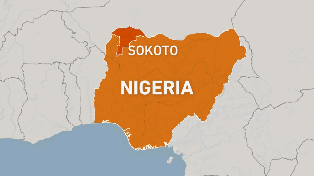 Map showing Sokoto state location within Nigeria