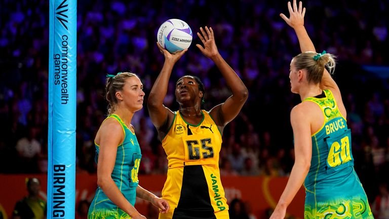 Jamaica's Jhaniele Fowler during Commonwealth Games gold medal match