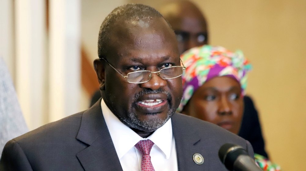 South Sudan Vice President Riek Machar