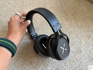 BlueAnt Pump X headphones shown on white background