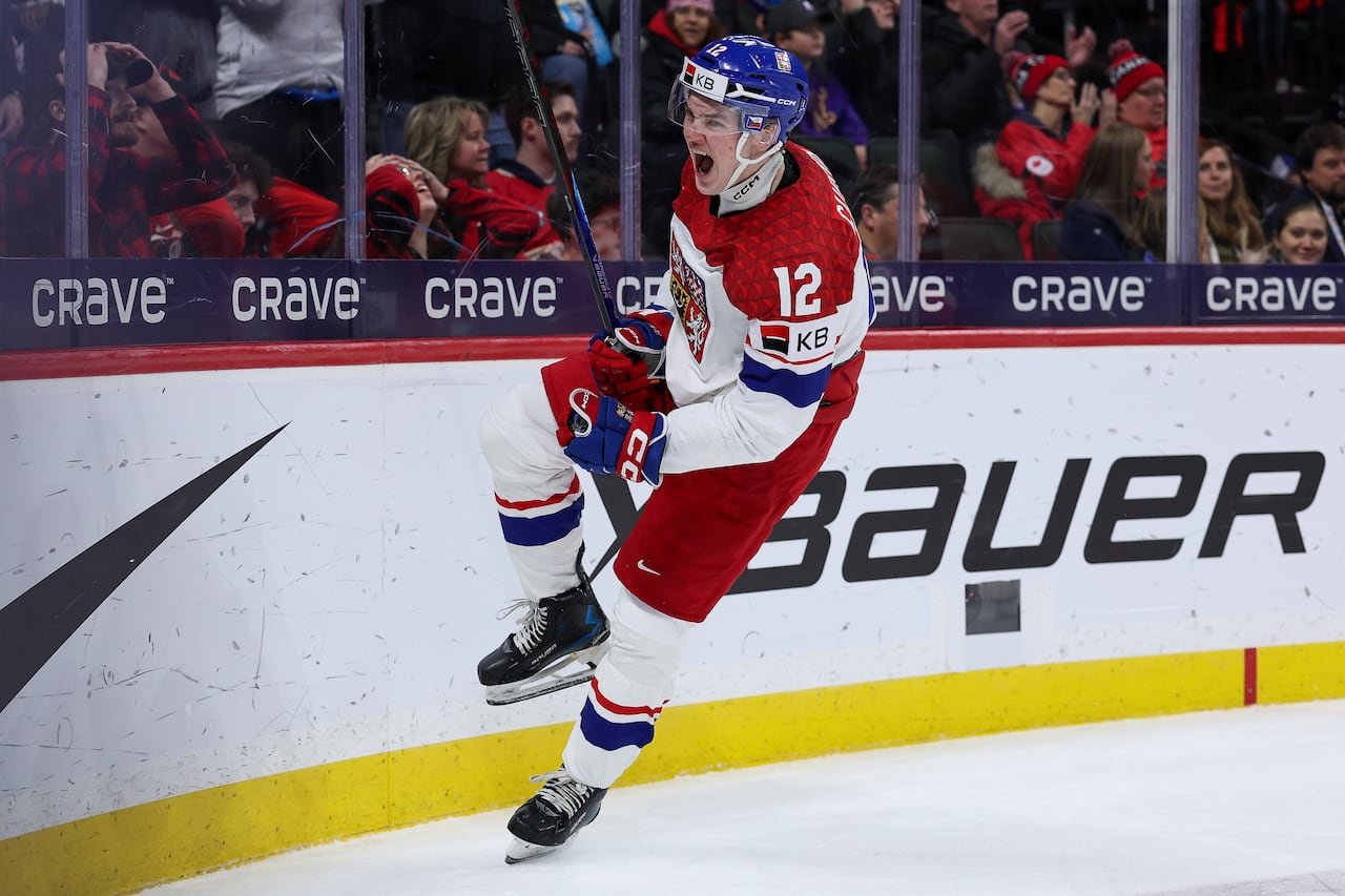Maximilian Curran celebrating after scoring against Canada