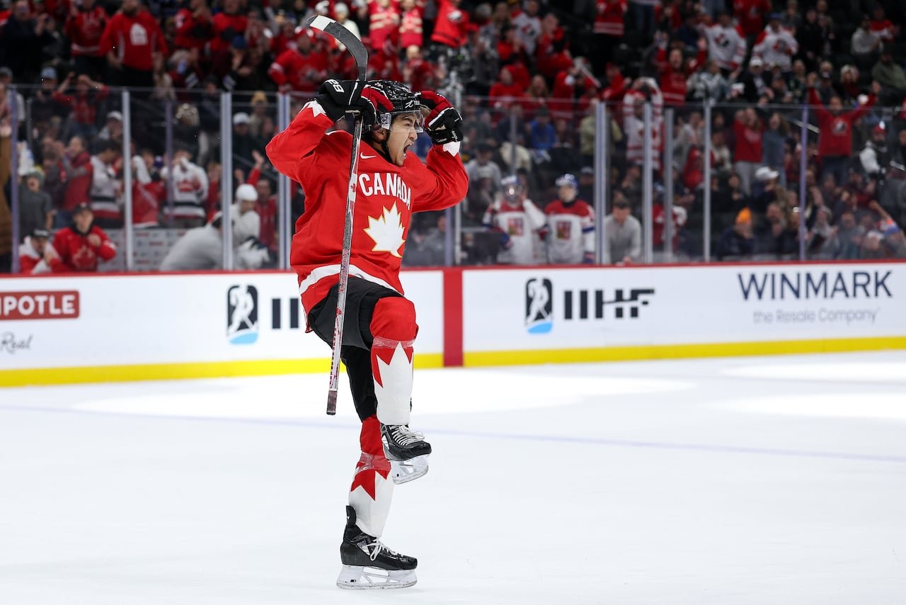 zayne Parekh celebrating after scoring