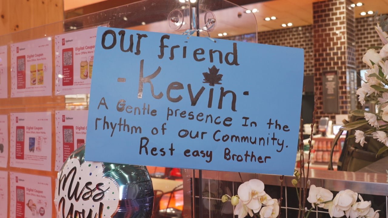 Handmade sign part of memorial to Kevin wilson