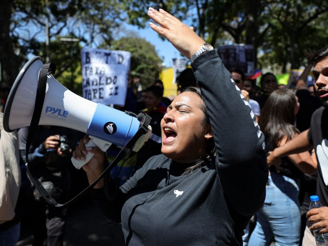 Protesters march in Venezuela as National Assembly weighs amnesty bill