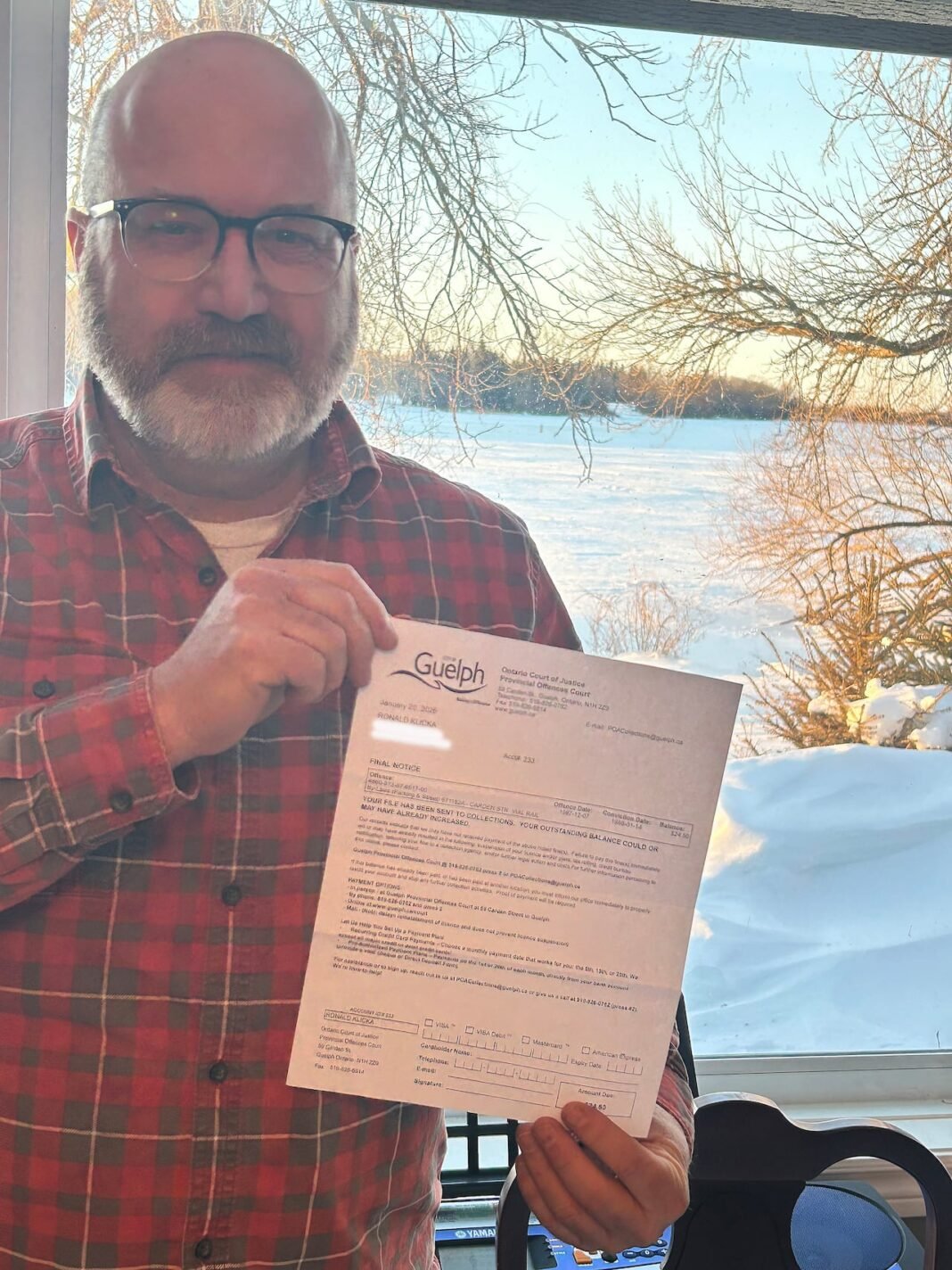 This man parked in the wrong spot in Guelph, Ont., in 1987 and only now got the $24.50 ticket