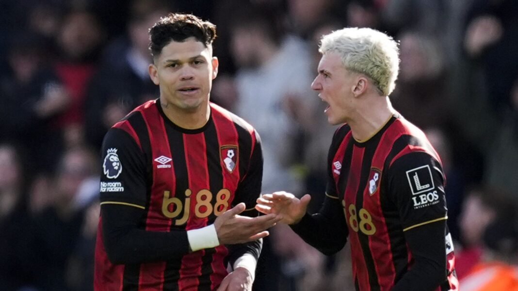 Bournemouth 1-1 Sunderland: Evanilson cancels out Eliezer Mayenda opener to rescue point for the Cherries
