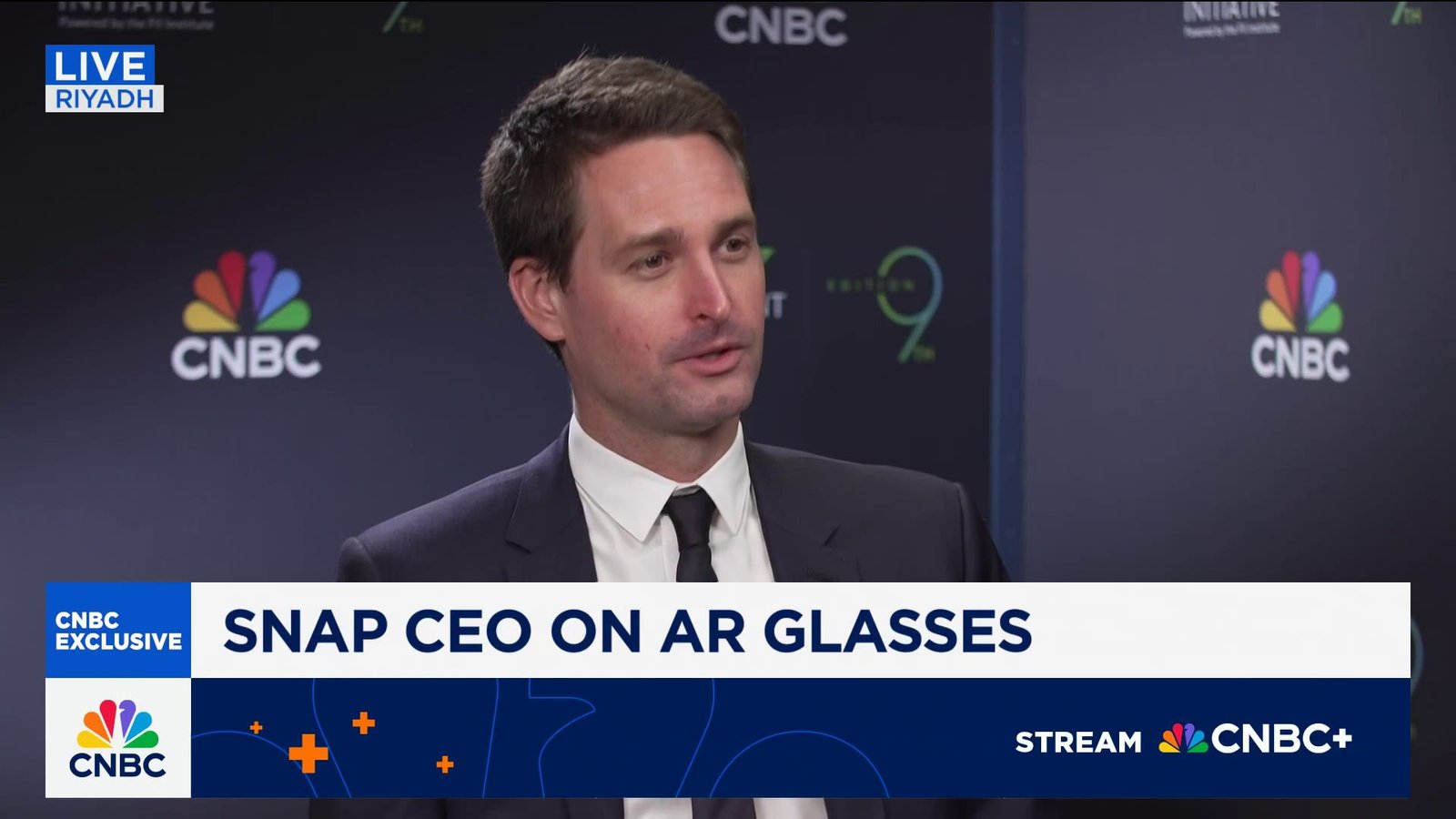 Snap CEO Evan Spiegel discussing augmented reality glasses innovation