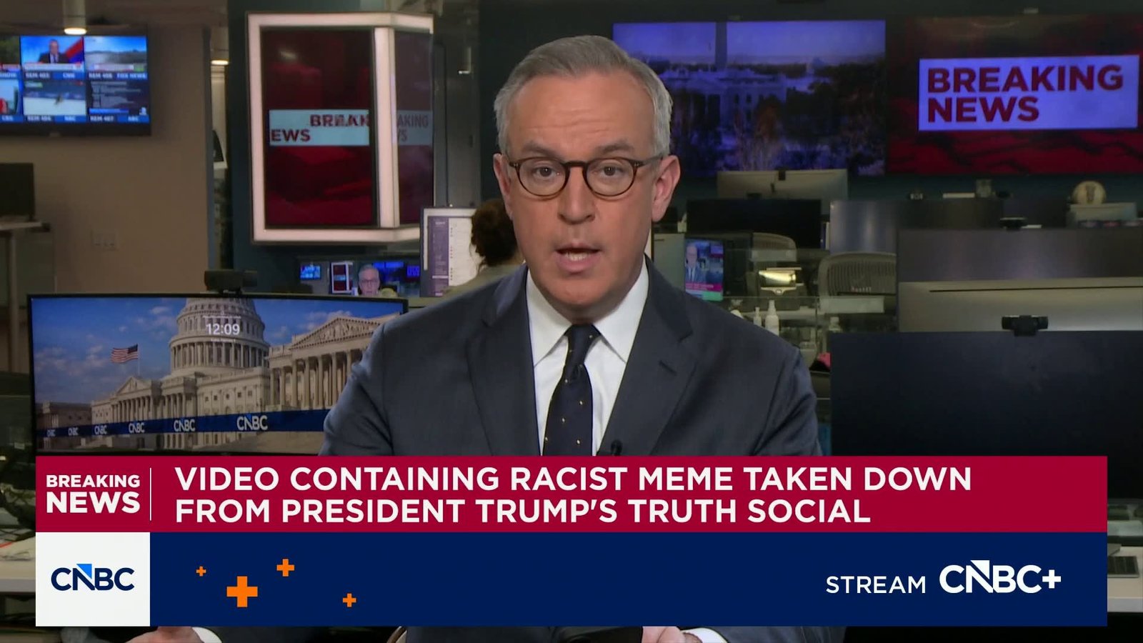 Video containing racist meme taken down from President Trump's Truth Social