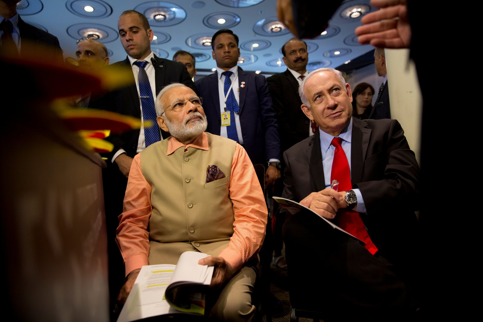 Narendra Modi attending Innovation conference with Israeli CEOs