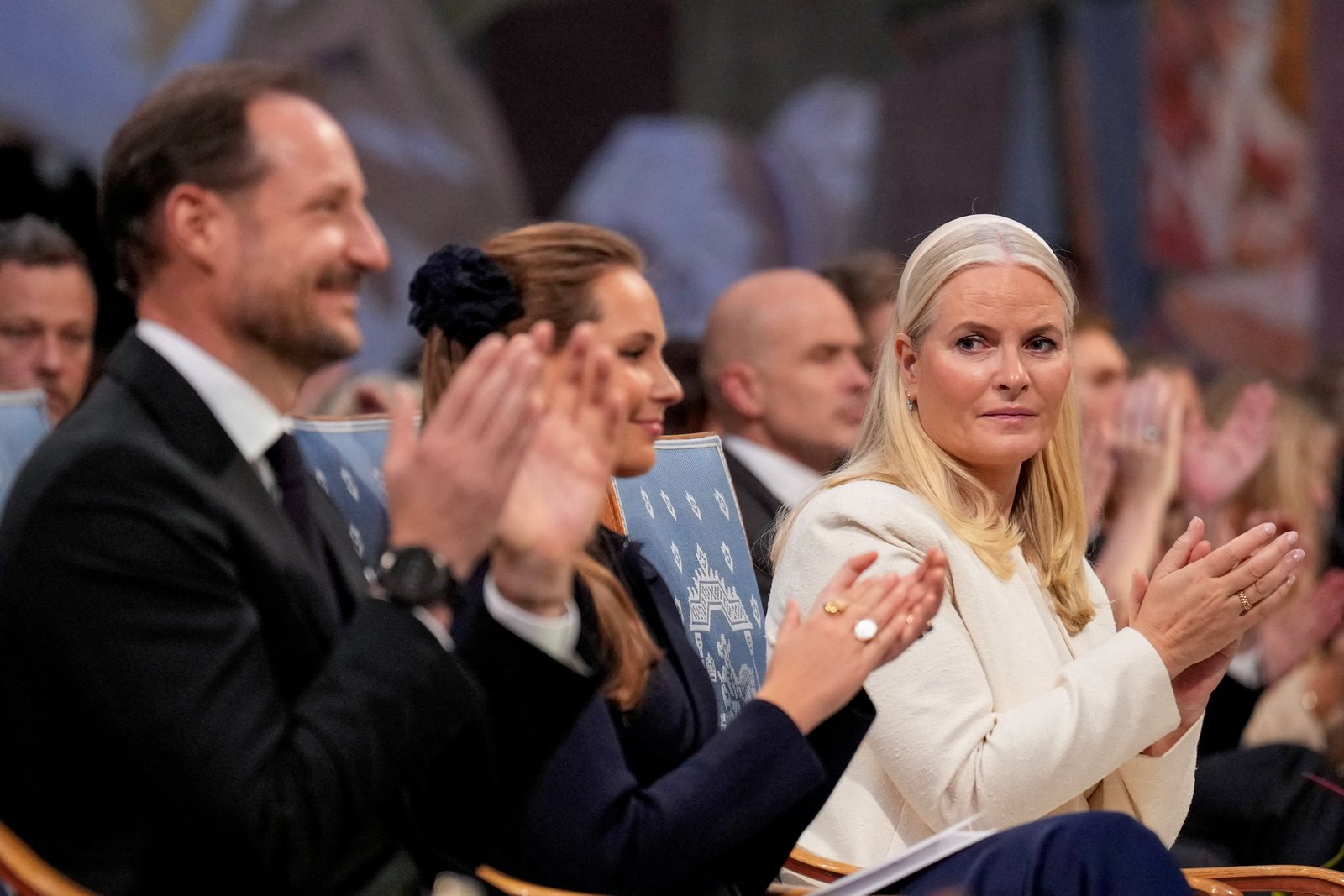 Norway's crown Princess mette-Marit attending Nobel Peace Prize ceremony