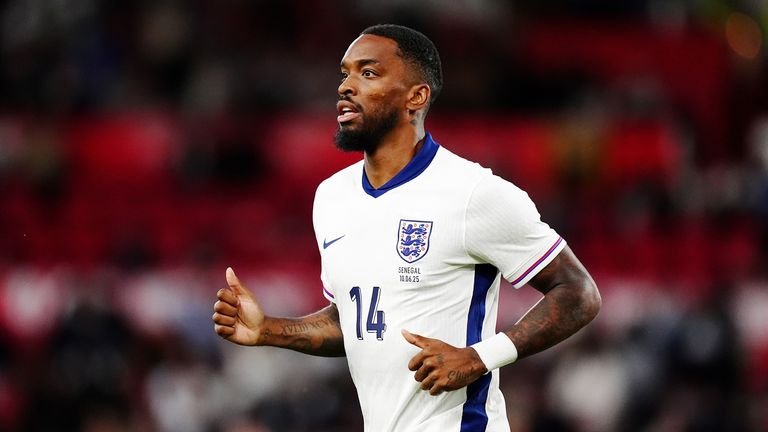 Ivan Toney representing England against senegal