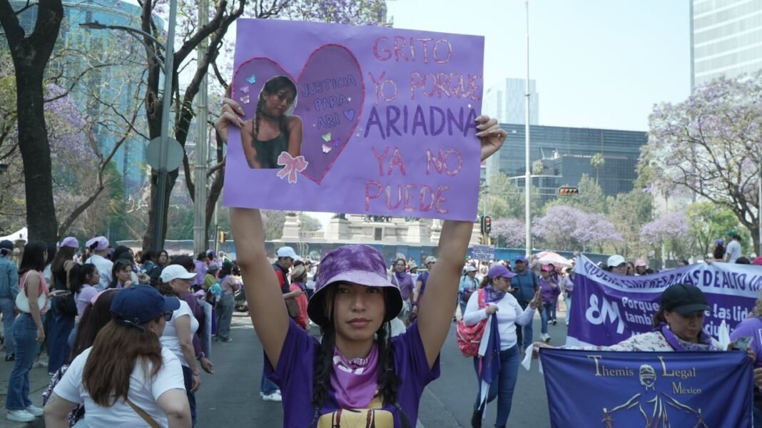 Thousands Rally Through Mexico’s Streets in a Vibrant International Women’s Day March