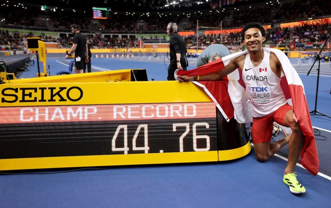 Canada’s Christopher Morales Williams Smashes Championship Record to Seize 400m Gold at Indoor Worlds!