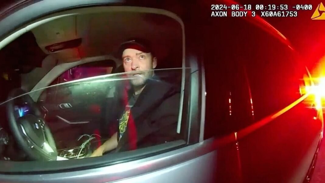 Jaw-Dropping Bodycam Footage Unveils Justin Timberlake’s 2024 Impaired Driving Arrest